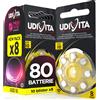 80 Batterie per Apparecchi Acustici Auricolari Misura 10 PR70 (Gialle) - 10 Bli
