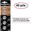 Duracell 40 pile Litio CR2032 DL2032 BR2032 DURACELL 3V