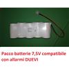 Panasonic Batteria 7,5V con connettore compatibile allarmi DUEVI