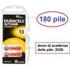 Duracell 180 pile batterie DURACELL ACTIVAIR 13 protesi acustiche apparecchi acustici
