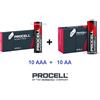 Duracell 10 pile AAA + 10 pile AA DURACELL PROCELL INTENSE