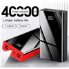 ANDOWL Powerbank 40000Mah ricarica Rapida Veloce Micro USB X2 TYPE-C USB Caricabatterie