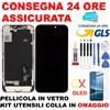 OLED PREMIUM DISPLAY LCD OLED GX ORIGINALE PER APPLE IPHONE 12 MINI TOUCH SCREEN VETRO NERO