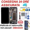 7438644553393 DISPLAY LCD FRAME ORIGINALE SAMSUNG GALAXY S8 SM-G950 G950 F TOUCH SCREEN NERO