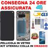 SAMSUNG DISPLAY amoled ORIGINALE SAMSUNG GALAXY S10 SM-G973F DS TOUCH FRAME NERO BIANCO