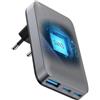 09D412A Forcell Caricabatterie Gan3 Vt-47 1x Usb + 2x Usb-c 65w Per Oppo A93s 5g A94 A95