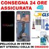 DISPLAY TOUCH FRAME AMOLED SAMSUNG GALAXY S20+ PLUS SM-G985 G986 SCHERMO NERO