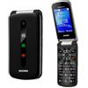 Brondi TELEFONO CELLULARE BRONDI PRESIDENT A CONCHIGLIA NERO TASTI GRANDI