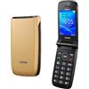 Brondi Magnum 4 Telefono Cellulare Maxi Display, Tastiera GRANDE 1.3 MP, GOLD