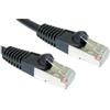 GI746 Cat 5e Antigroviglio schermato cavo Ethernet nero 1 metri