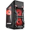 SHARKOON CASE ATX VG7-W RED WINDOW ACRILIC NO ALIM.