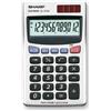Sharp Calcolatrice da Tavolo 12 cifre solare e a batteria Sharp EL 379SB