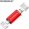 MICRODRIVE USB di tipo C OTG 2 in 1 USB 2.0 Micro USB Pen Drive 128 GB 64 GB 32 GB 16 GB.