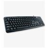 Techly Tastiera PS/2 105 Tasti Nera per PC Desktop Ergonomica Cablata Layout ITA