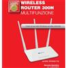 Digicom REW303 T05 - Router Wireless N300 Multifunzionale Digicom 8E4566, nuovo
