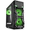 SHARKOON CASE ATX VG7-W GREEN WINDOW ACRILIC NO ALIM.