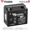 YUASA Batteria PIAGGIO MP3 400 ABS 2021 / Yuasa YTX12-BS Attivata Senza Manutenzione