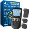 Does not apply 4 in 1 - Unità TENS E Fai Da Te, Stimolatore Muscolare EMS E Massaggio, Macchina