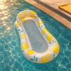 Lettino Gonfiabile con Schienale PVC Materasso Galleggiante con Schienale