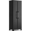 Armadio 4 Ripiani Realizzato in Resina Detroit Alto Nero 65X45X182H Cm ECOMMERCE