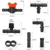 Kit Irrigazione a Goccia Completo con Connettori per Impianti Irrigazione Giardi