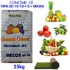 KB CONCIME ce NPK 20-10-10 + S + MICRO DA KG 25 CONCIME Orticole, Frutteto, Uliveto