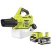 Ryobi Atomizzatore/Sanificatore a batteria per casa e giardino RY18FGA-0 + 5.0Ah batt