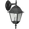 A.Capaldo Lanterna Giardino Esterno Lampioncino Parete Alluminio Nero New York 35 Small