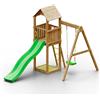 TGG Play Parco giochi in legno Woody Band TGG Play Con Torretta, Scivolo, Altalena E Sabb
