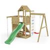 TheGoodGarden Fungoo ACTIVER KDI Casetta in legno con scivolo, altalena e scala