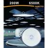 TrAdE Shop Traesio FARO LED SLIM INDUSTRIALE 200W UFO LAMPADA RIFLETTORE IP65 LUCE FREDDA HE02-200W