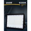 TrAdE Shop Traesio FARO LED 200 W ULTRA SLIM ESTERNO NERO IP65 LUCE FREDDA NATURALE CALDA FS200W-N