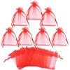 Does not apply 50Pz Sacchetti Rossi per Laurea Sacchetti Confetti Organza Portaconfetti per Lau