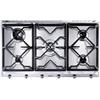 SMEG SRV596GH5 PIANO COTTURA 90 CM ACCIAIO INOX GRIGLIE IN GHISA 5 FUOCHI