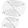 Portavaporiera in acciaio per friggitrice ad - 14,5x14,5 cm + 20,5x20,