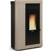 EXTRAFLAME 1290402 ANNABELLA PLUS 5.0 STUFA PELLET CANALIZZATA SLIM TORTORA A+