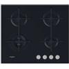 WHIRLPOOL GOA6423NB PIANO COTTURA 4 BRUCIATORI A GAS 60 CM NERO
