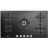 De'Longhi NSL 590 NC piano cottura Nero Da incasso 90 cm Gas 5 Fornello(i)