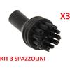ARIETE SET 3 SPAZZOLINI SETOLE PER VAPORI COMPACT 4145 4146 4147 - ORIGINALI