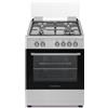 SCHAUB LORENZ Cucina a Gas 4 Fuochi Forno a Gas Ventilato 60x60 cm Inox SS631GEX Schaub Lorenz