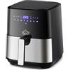 DCG Friggitrice ad aria calda FR3605 5 lt digitale senza olio grassi 1450W Rotex