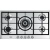 De'Longhi DE LONGHI NSL590X PIANO COTTURA 90 CM 5 FUOCHI ACCIAIO INOX GRIGLIE GHISA