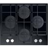 HOTPOINT HAGS61FBK PIANO COTTURA A GAS IN VETRO NERO 60 CM 4 BRUCIATORI