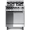 Lofra Cucina a Gas Lofra con Forno Elettrico 4 Fuochi Grill 60x50 cm Cl A Inox M65MF