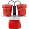Bialetti Moka Manuale 2 Tazze Set 2 Bicchierini Mini Express Color Bialetti