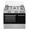 SCHAUB LORENZ Cucina a Gas 5 Fuochi Forno Elettrico 90x60 Classe A Inox SS941EX SCHAUB LORENZ