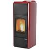 LAMINOX ZARA OMNIA IDRO LUX 30 KW TERMOSTUFA PELLET IDROVENTILATA BORDEAUX