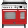 LOFRA PRD96MFTE/5I CUCINA 90CM VENEZIA DOPPIO FORNO PIANO INDUZIONE ROSSO FUOCO