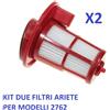 Ariete KIT 2 filtro HEPA supporto retina scopa aspirapolvere Vertical Force 2762