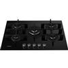 WHIRLPOOL GOWL758/NB PIANO COTTURA 5FUOCHI GAS 73CM 9LIVELLI POTENZA VETRO NERO